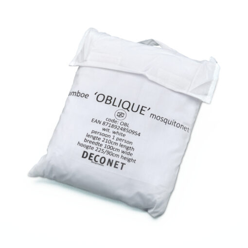 Deconet klamboe OBLIQUE - WIT- L200cm x H120cm én H200cm x B100cm 1 pers - Image 6