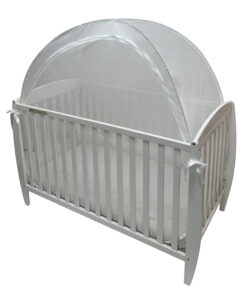 Deconet Tenda zanzariera pop out per lettino, 130x70cm, bianco