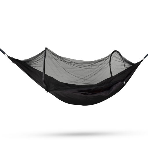 Travelnet Hammock with Pop-out Mosquito Net L240 x B140 - black- 1 person