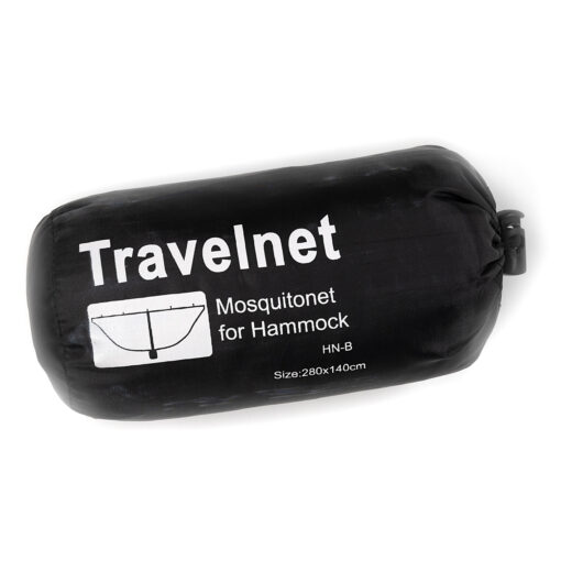 Travelnet klamboe voor hangmat, L240x B140cm, zwart, 1 persoon - Image 2