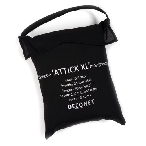 Deconet klamboe Attick XL- zwart- L210cmx B240cm x H115cm én H200cm 2 pers - Image 6