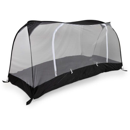 Travelnet Track Comfort PURE, L210x W80x H70cm, black, 1 person