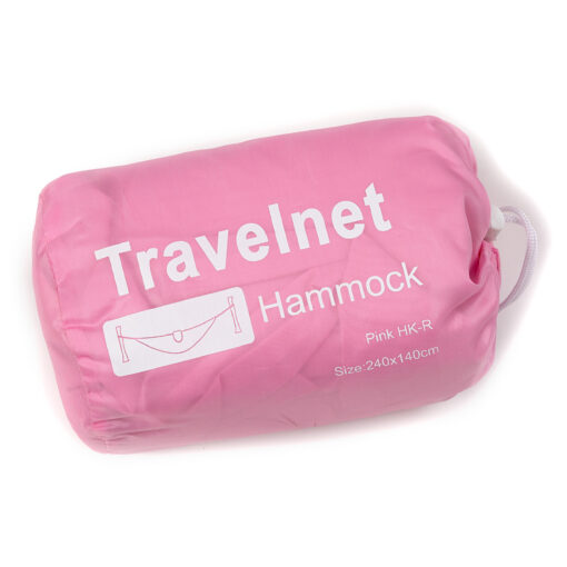 Travelnet Hangmat L240 x B140 - Roze- 1 persoons - Image 2