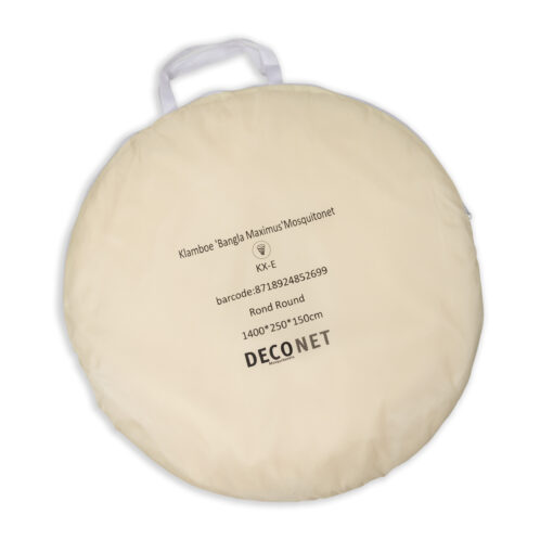 Deconet klamboe - Bangla Max XXL - Topring 150cm, Omtrek 14meter - ECRU - 2 pers - Afbeelding 7