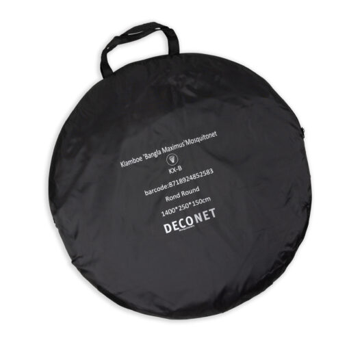 Deconet klamboe - Bangla Max XXL - Topring 150cm, Omtrek 14meter - Zwart - 2pers - Afbeelding 7