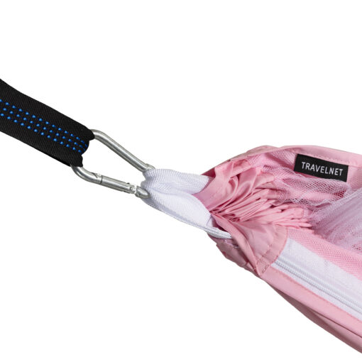 Travelnet Hangmat met klamboe L240 x B140 - Roze - 1 pers - Image 5