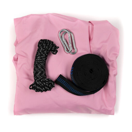 Travelnet Hangmat met klamboe L240 x B140 - Roze - 1 pers - Image 2
