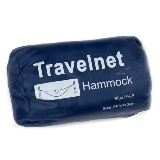 Travelnet Hangmat L240 x B140 - Blauw- 1 persoons - Image 2