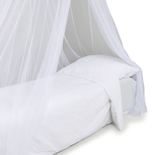 Deconet klamboe MED Rondo, Topring 45cm, Omtrek 9 meter, H220cm, wit, 1-2 personen - Image 3