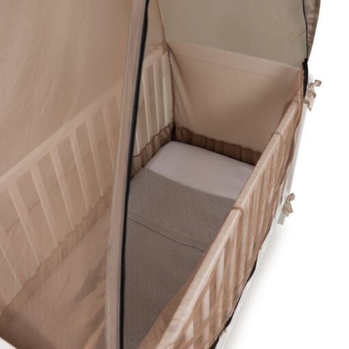Deconet Pop out klamboetent voor ledikant, 130x70cm, bruin - Image 4