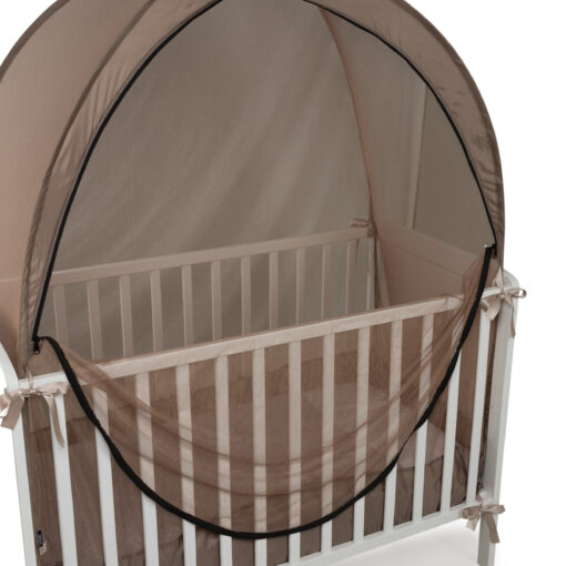 Deconet Pop out klamboetent voor ledikant, 130x70cm, bruin - Image 3