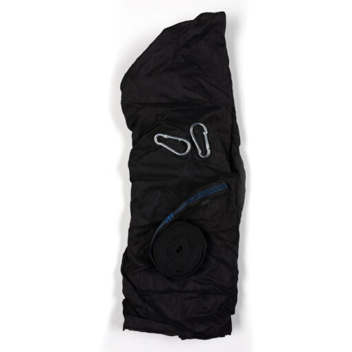 Travelnet Hangmat L240 x B140 - Zwart- 1 persoons - Image 5