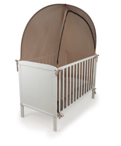 Deconet Pop out mosquito net tent for cot, 130x70cm, brown