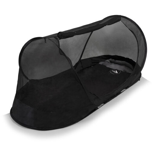 Travelnet Pop-up klamboetent geïmpregneerd, L210x B80x H85cm, zwart, 1 persoon - Billede 4