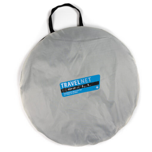 Travelnet Pop-up klamboetent geïmpregneerd, L210x B80x H85cm, zwart, 1 persoon - Billede 6