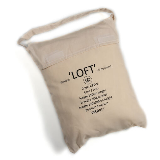 Deconet klamboe LOFT- ECRU - L210cm x H120cm én H200cm x B100cm 1 pers – Bild 6