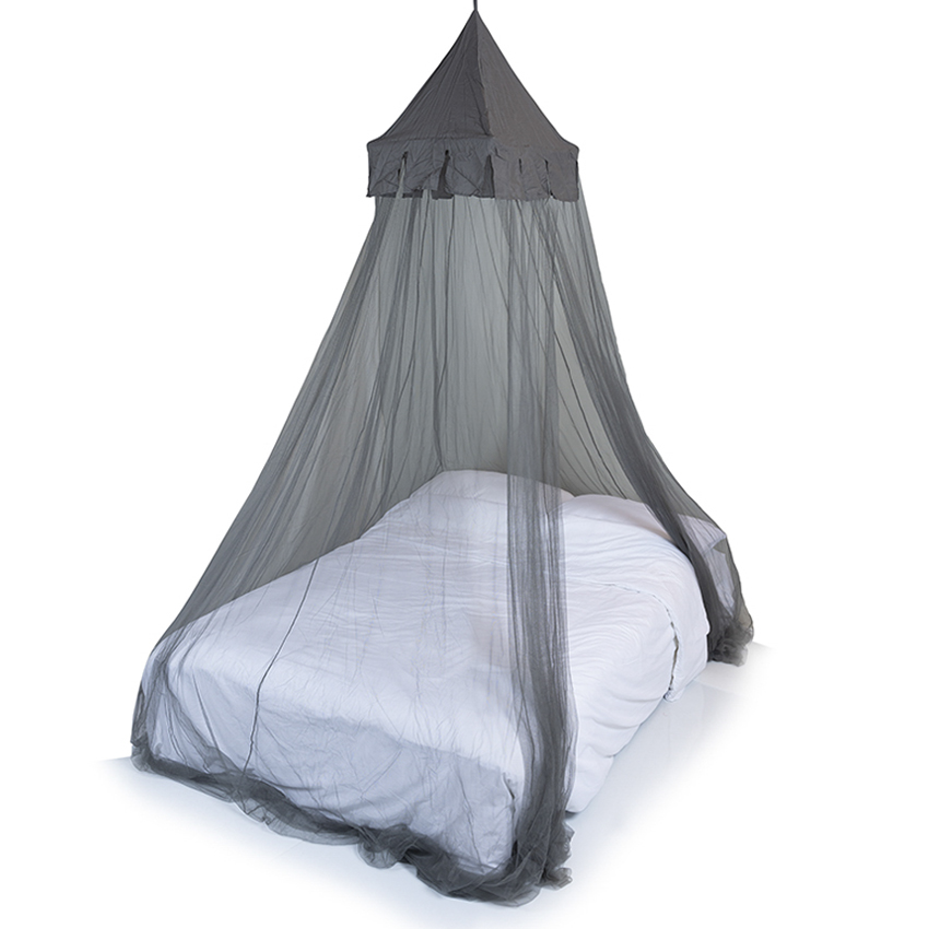 Deconet myggenet Castle - Topramme 50x50cm/ 1250cm Omkreds GRÅ- 1- 2 pers.