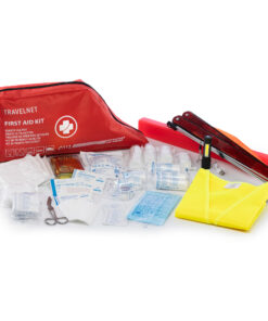 Travelnet Car First Aid Bandage Kit 40 dele med sikkerhedsvest og trekant