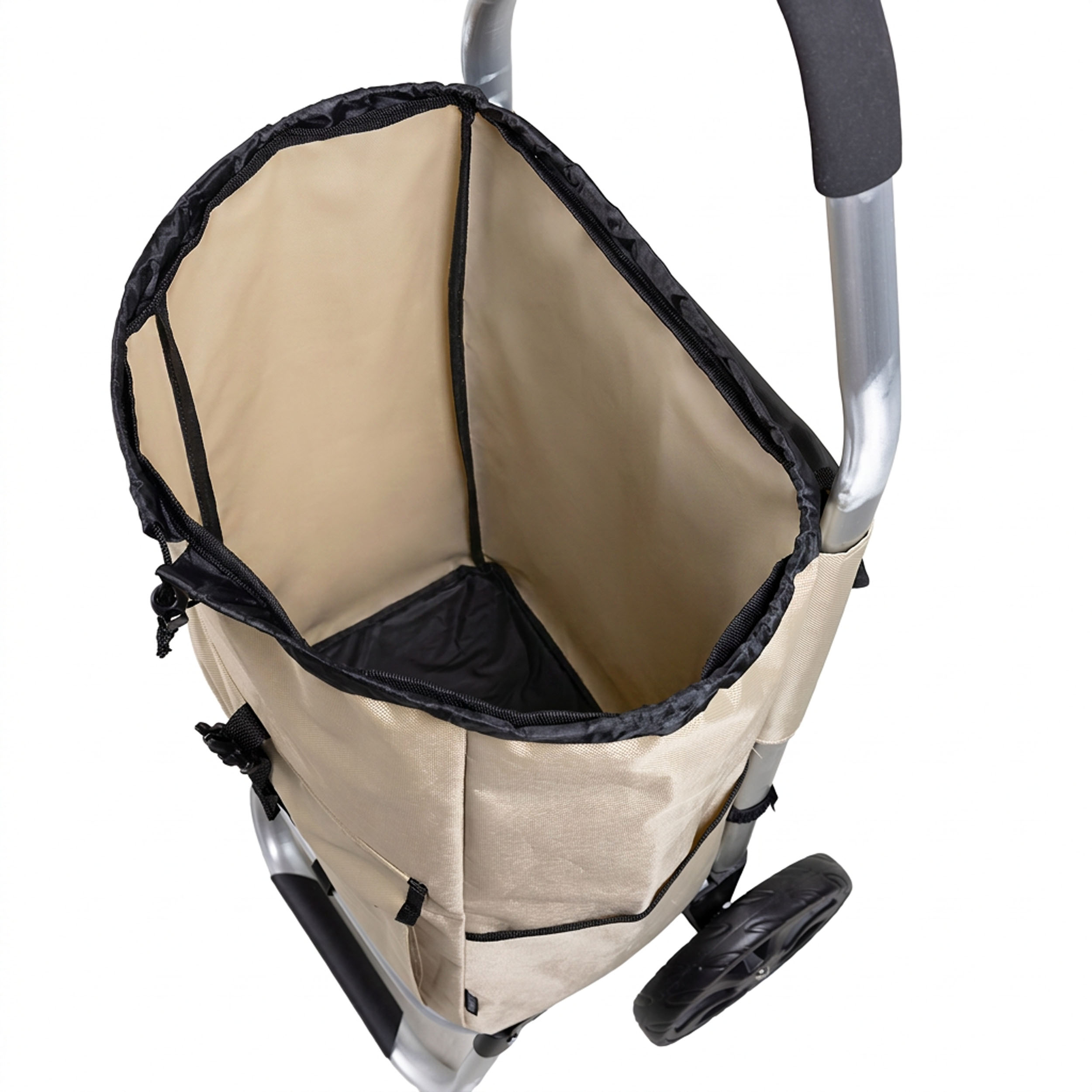 Travelnet Boodschappenwagen 40L, inklapbaar, aluminium frame, met wielen - obrazek 8