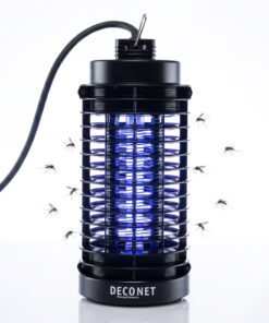Deconet Lampe anti-insectes électrique LED 3 watts à lumière UV - Portée : 15 m² - Lampe anti-moustiques et anti-mouches