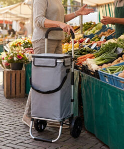 Alternatywny widok Travelnet Boodschappenwagen 40L, met koelvakje, inklapbaar,  aluminium frame