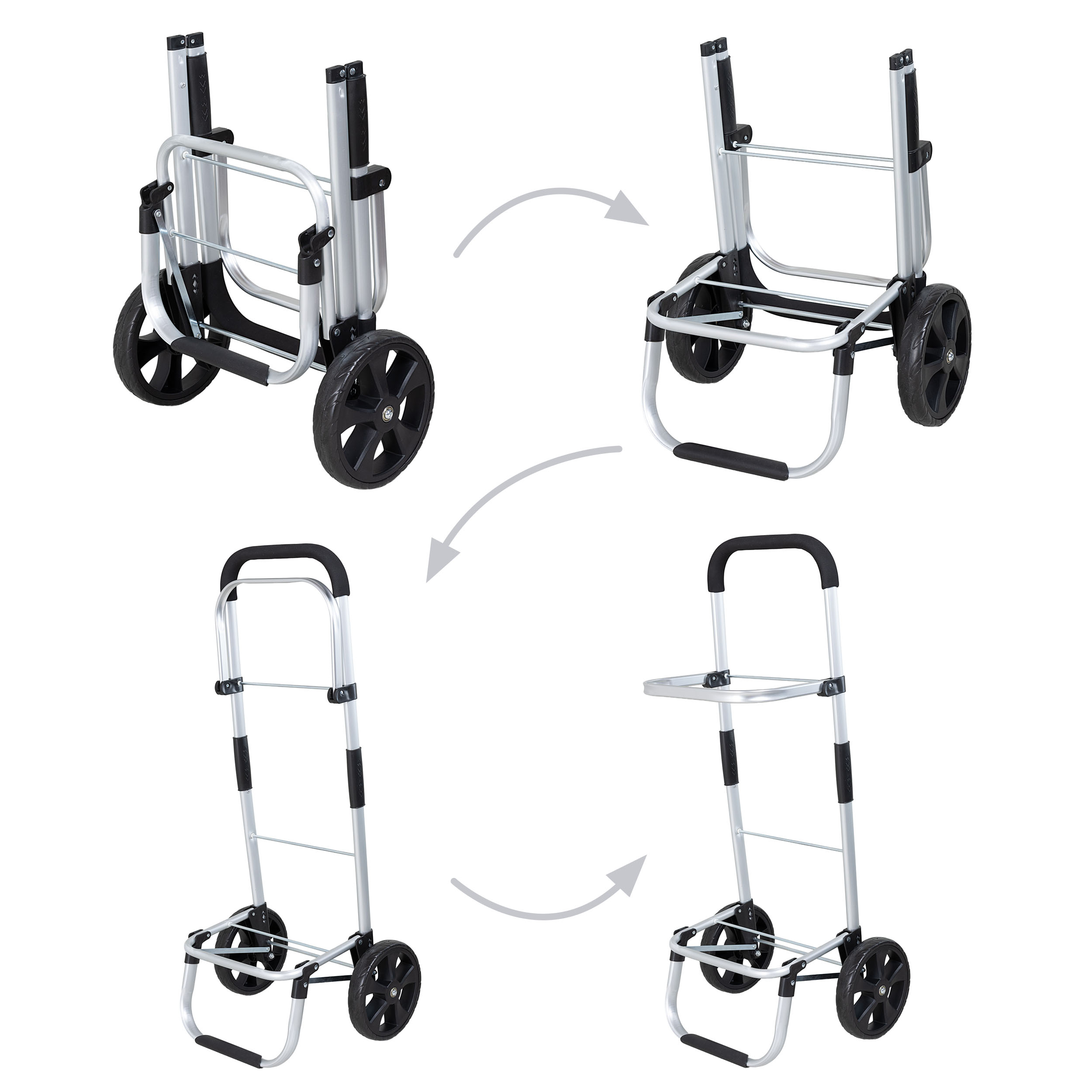 Travelnet Boodschappenwagen 40L, met koelvakje, inklapbaar, aluminium frame - obrazek 6