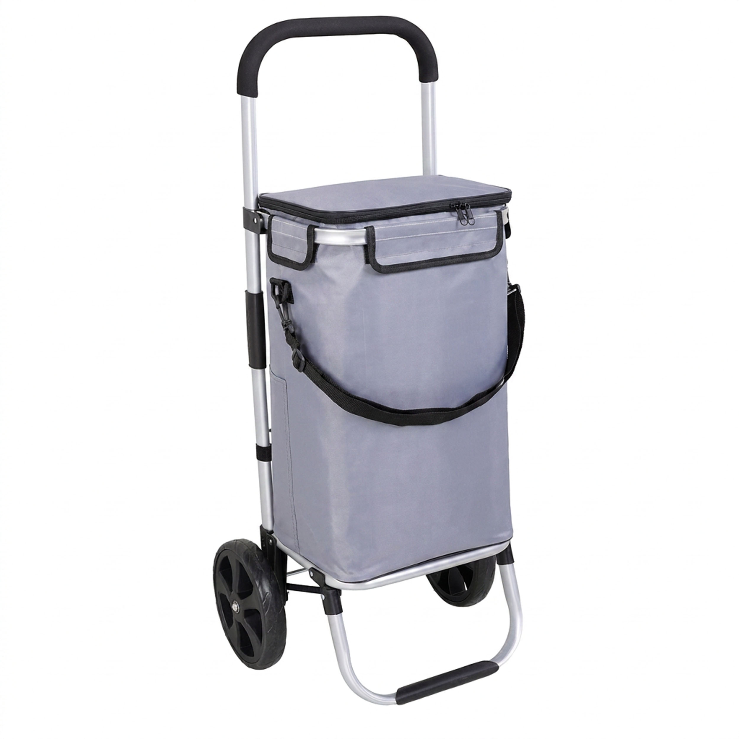 Travelnet Boodschappenwagen 40L, met koelvakje, inklapbaar,  aluminium frame