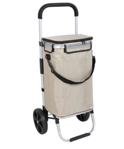Travelnet Boodschappenwagen 40L, met koelvakje, inklapbaar, aluminium frame