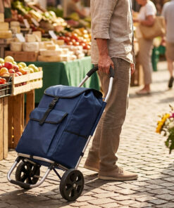 Alternatywny widok Travelnet Boodschappenwagen 40L, inklapbaar,  aluminium frame, met wielen