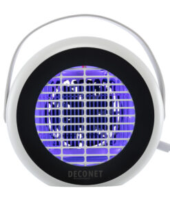 Deconet Lampe anti-insectes électrique avec ventilateur, LED 1,5 Watt, lumière UV - Portée : 30 m² - Lampe anti-moustiques et anti-mouches