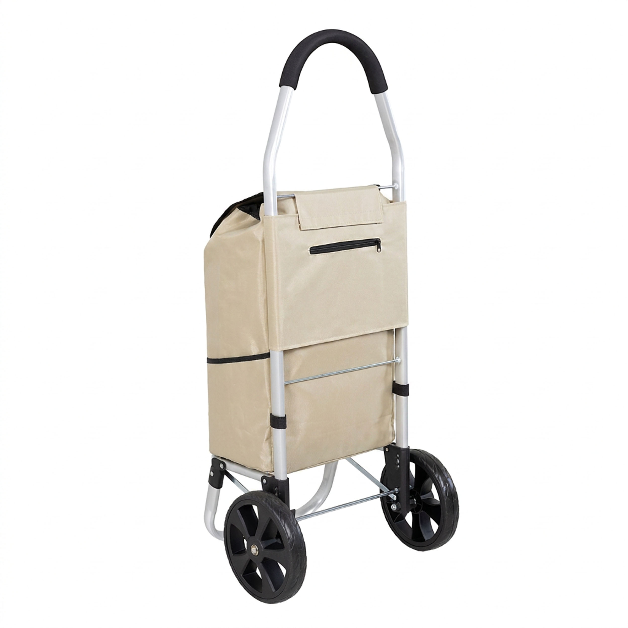 Travelnet Boodschappenwagen 40L, inklapbaar, aluminium frame, met wielen - obrazek 9