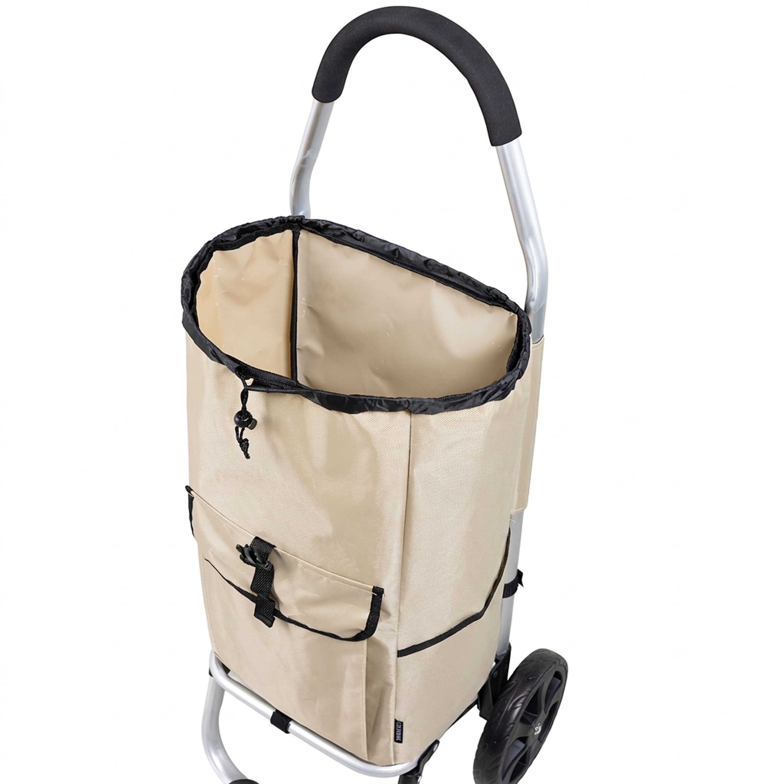Travelnet Boodschappenwagen 40L, inklapbaar, aluminium frame, met wielen - obrazek 4