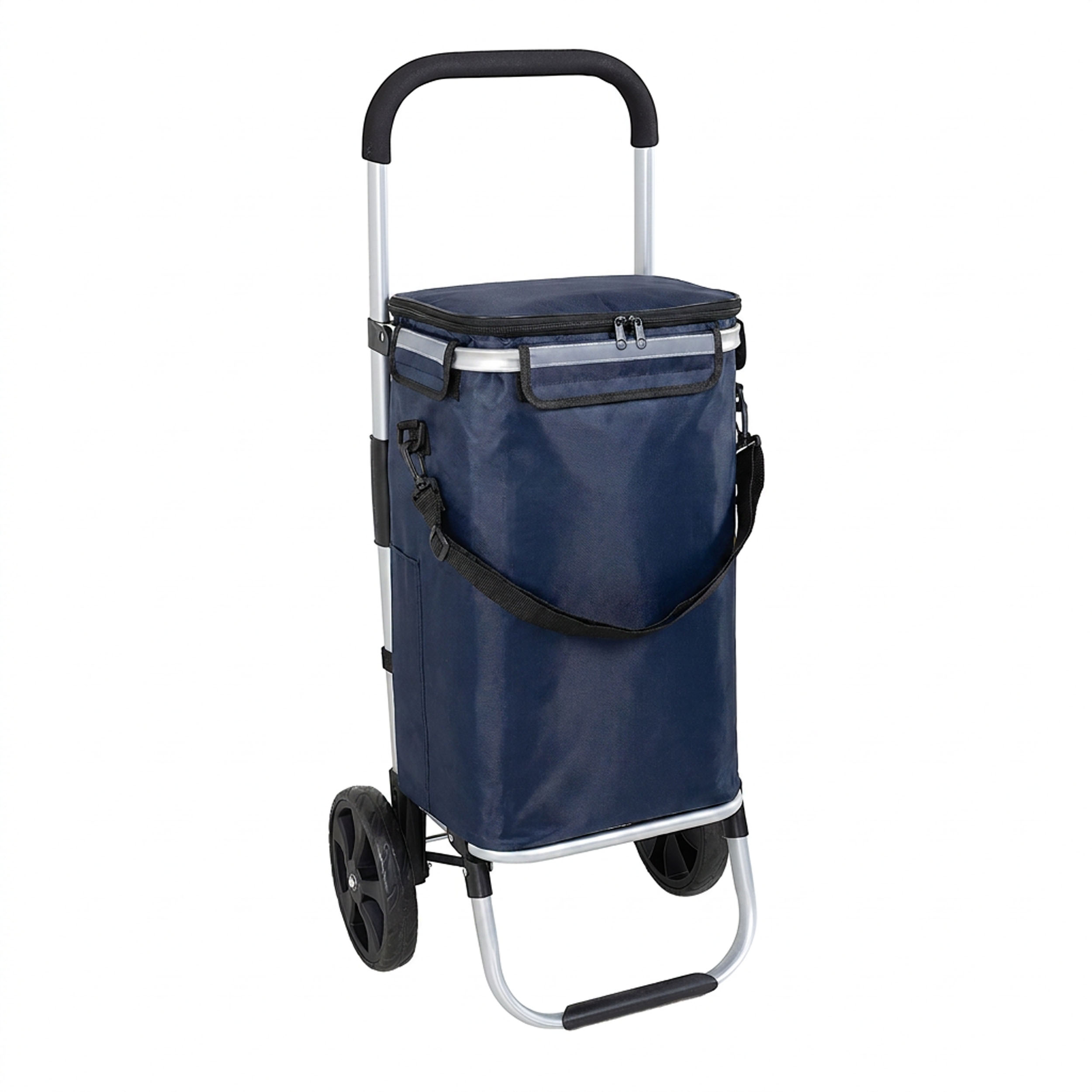 Travelnet Boodschappenwagen 40L, met koelvakje, inklapbaar,  aluminium frame